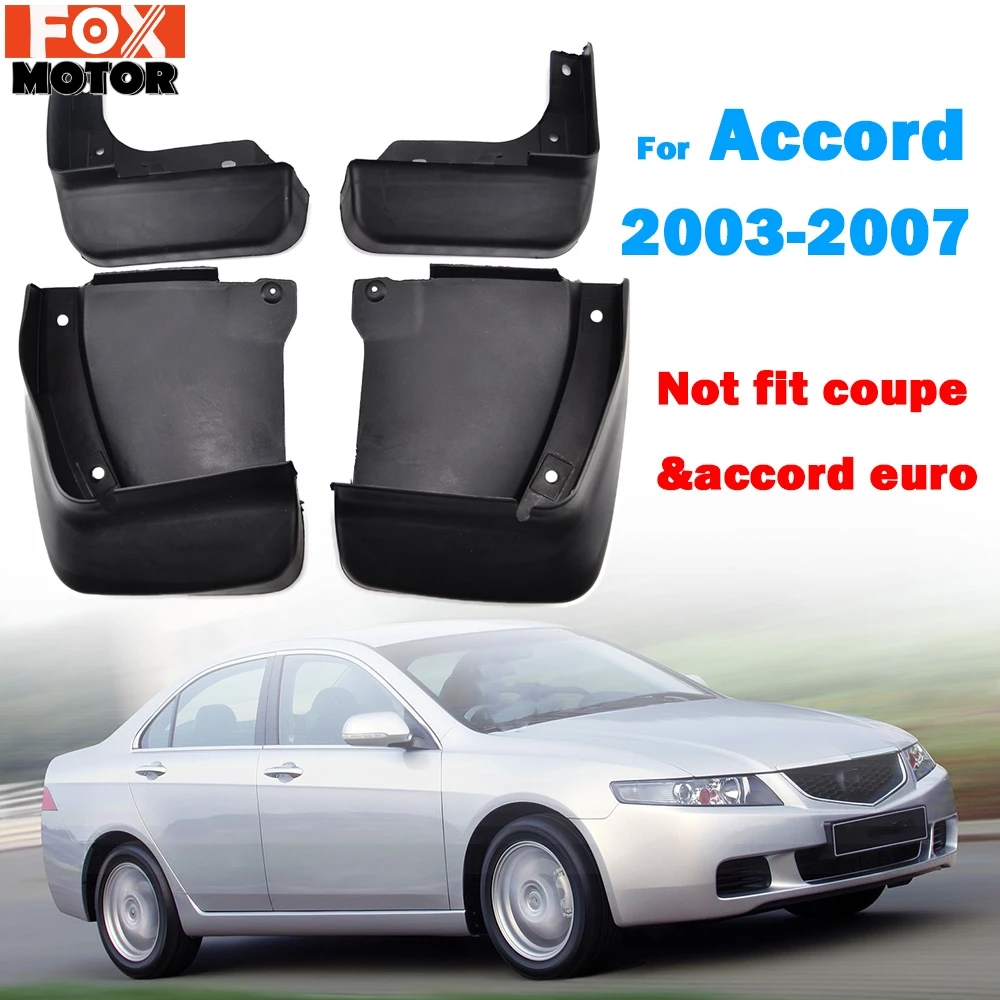 

Set For Accord Inspire 4dr sedan 2003 2004 2005 2006 2007 Mudflaps Splash Guards Front Rear Mud Flaps Mudguards Molded Fender