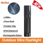 Новинка Внешняя вспышка Nextool Xiaozhi 1200 лм перезаряжаемый IPX4 водонепроницаемый мини Мощный яркий фонарь внешний аккумулятор аварийный свет