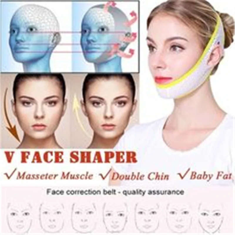

Two Colors Breathable V Face Cheek Lift Up Band Thin Mask Reduce Double Chin V-Line Slimming Strap Anti Wrinkle Bandag