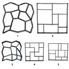 Форма для садового тротуара, для самостоятельной сборки бетонных форм, для мощения цемента, кирпича, каменной дороги, бетона, Pathmate M