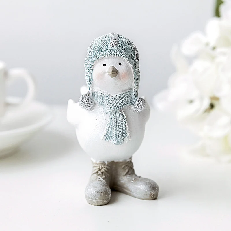 Скандинавская птица из смолы поделки модели фигурки Креативные Куклы миниатюры