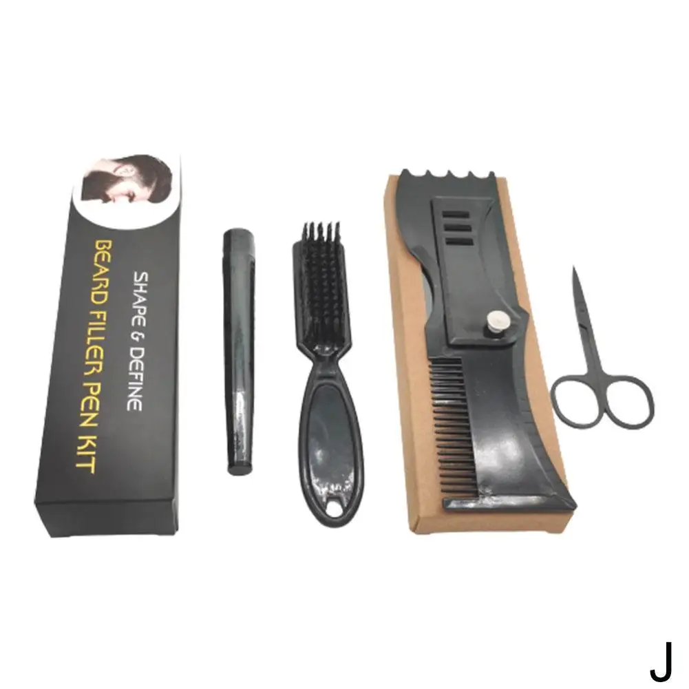 

Beard Filling Pen Kit Barber Pencil With Brush Salon Hair Engraving Styling Eyebrow Tool Male Mustache Repair Shape