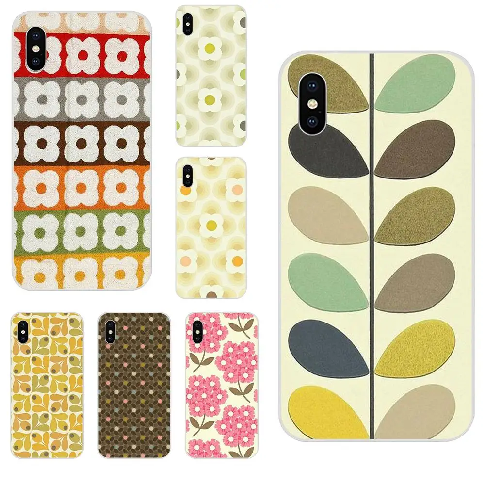 ТПУ популярный мульти стебель Orla Kiely Folio для Apple iPhone 4 4s 5 5C 5S SE 6 6S 7 8 Plus X XS Max XR |