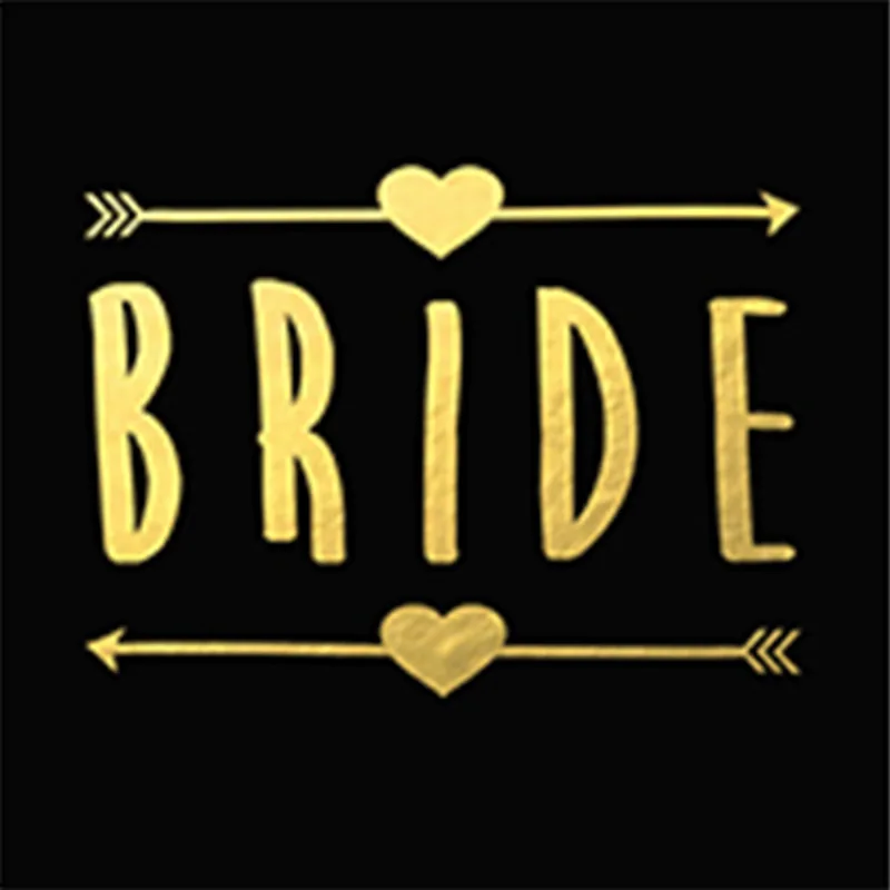 10 шт Временные татуировки для команды невесты племени девичника вечерние