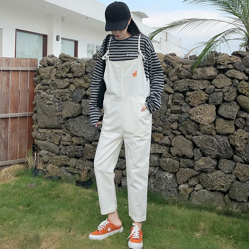 

Jumpsuits Women Large Size Female Korean Style 2020 New Summer Thin Slim Cute Pink Casual Streetwear Womens Trousers Chic Casual