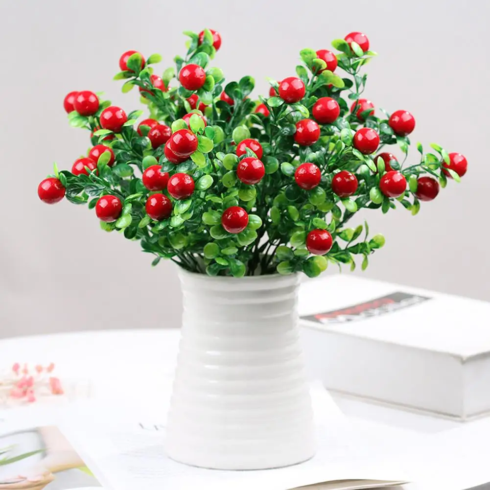 

1PC Artificial Plants Lucky Auspicious Flower Fruit Simulation Rich Fruit Plastic Flower Photography Props Home Decoration