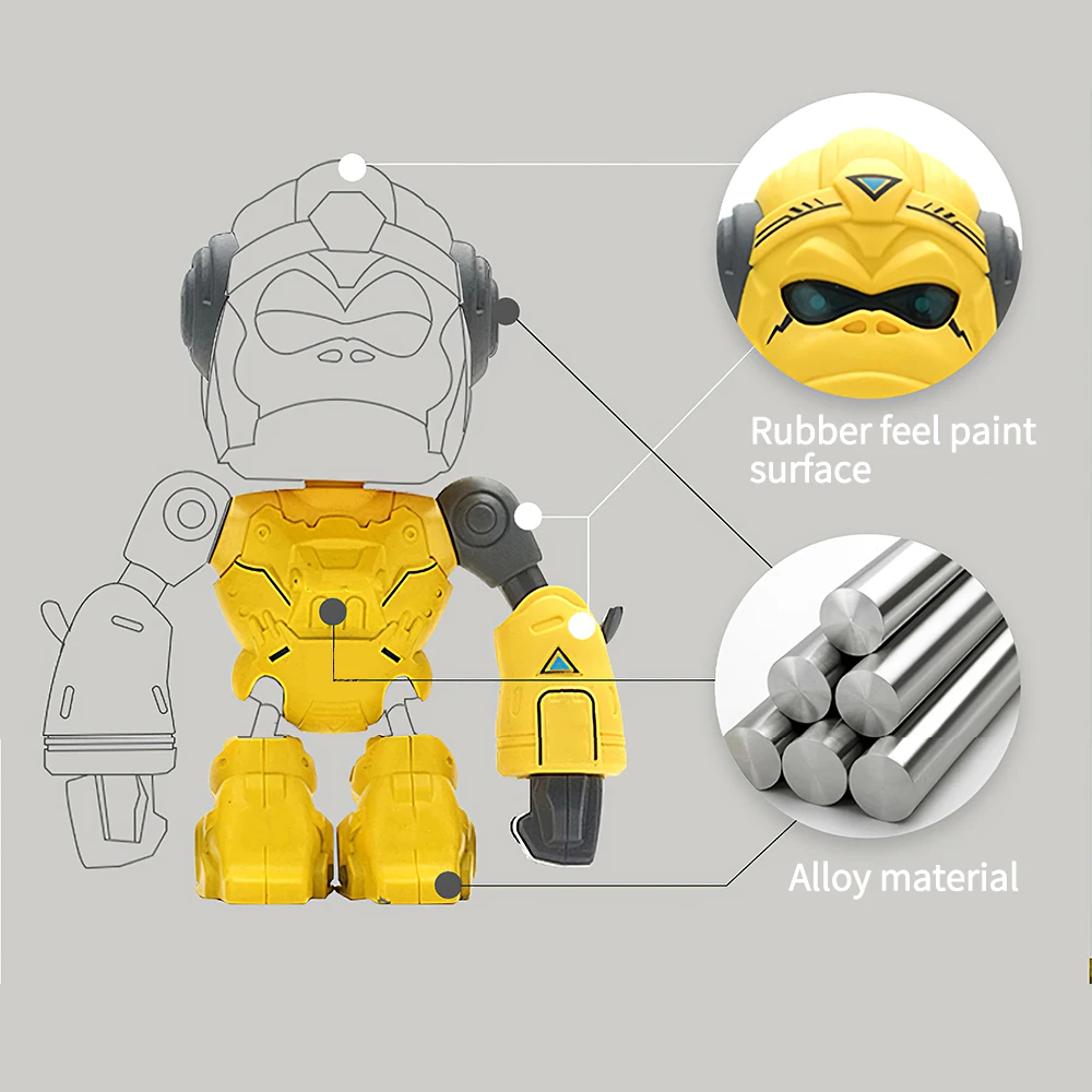 Funny Alloy Robot Toy Touching Control Sensitive Robots Orangutan Musical Safety 2-In-1 Intelligent Education Gift | Игрушки и хобби