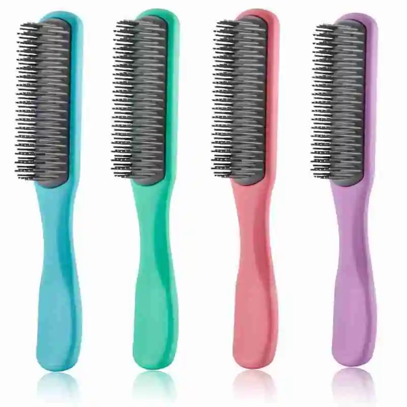 

Smooth Hair Nine Row Comb Oil Head Back Shape Ribs Scalp Massage Comb Comb Plastic Care Hairdressing Q0A9