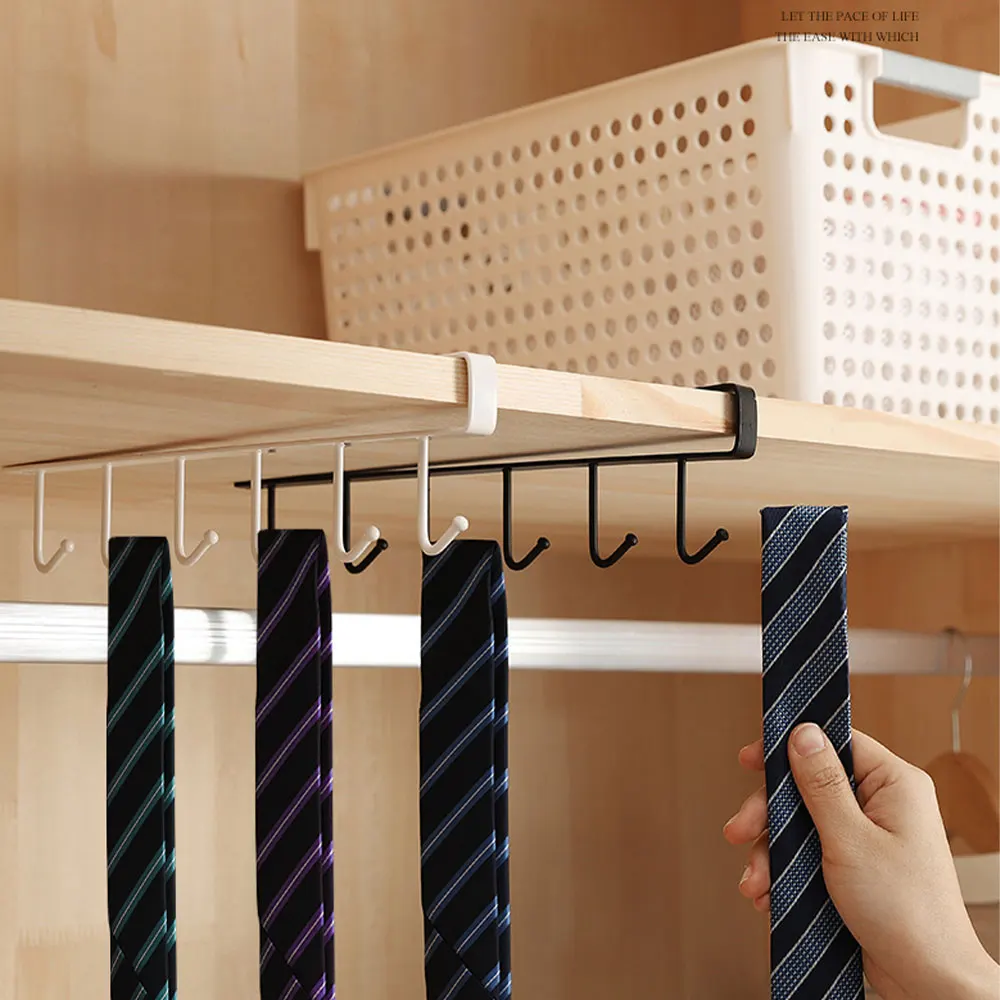 1 шт 6 крюк подстаканник Железный кухонный стеллаж для хранения крючок шкафа