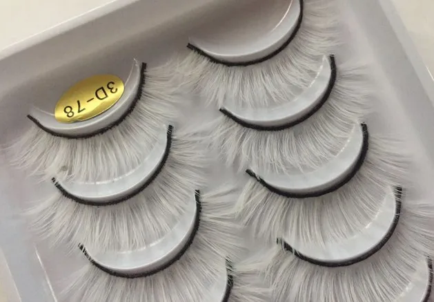 Густые Длинные Накладные ресницы для вечевечерние коричневые цветные накладные