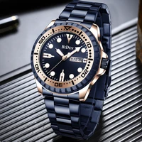 mens watches top brand full stainless steel date calendar quartz watches for men luxury luminous waterproof week display clocks