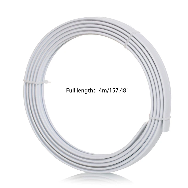 

H58B Flexible Plastic Curtain Track Runner Rail Wall Ceiling Mounted Fixing Hooks Sh