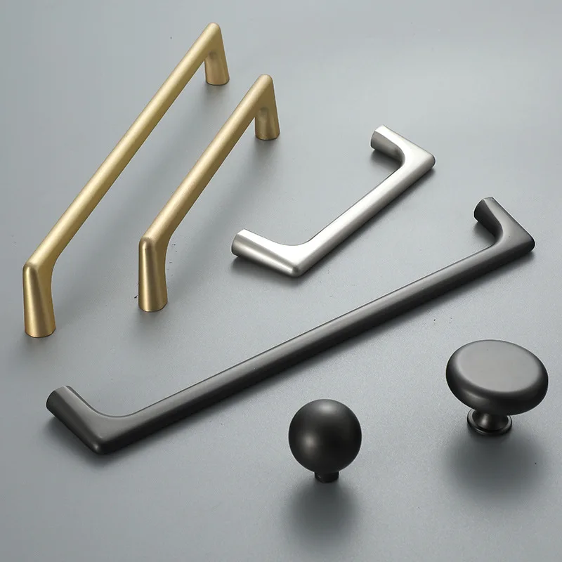 

Modern Minimalist Door Handle Nordic Black Long Handle Wardrobe Cupboard Cabinet Door Drawer Pull, Shoe Locker Wine Cabinet Knob