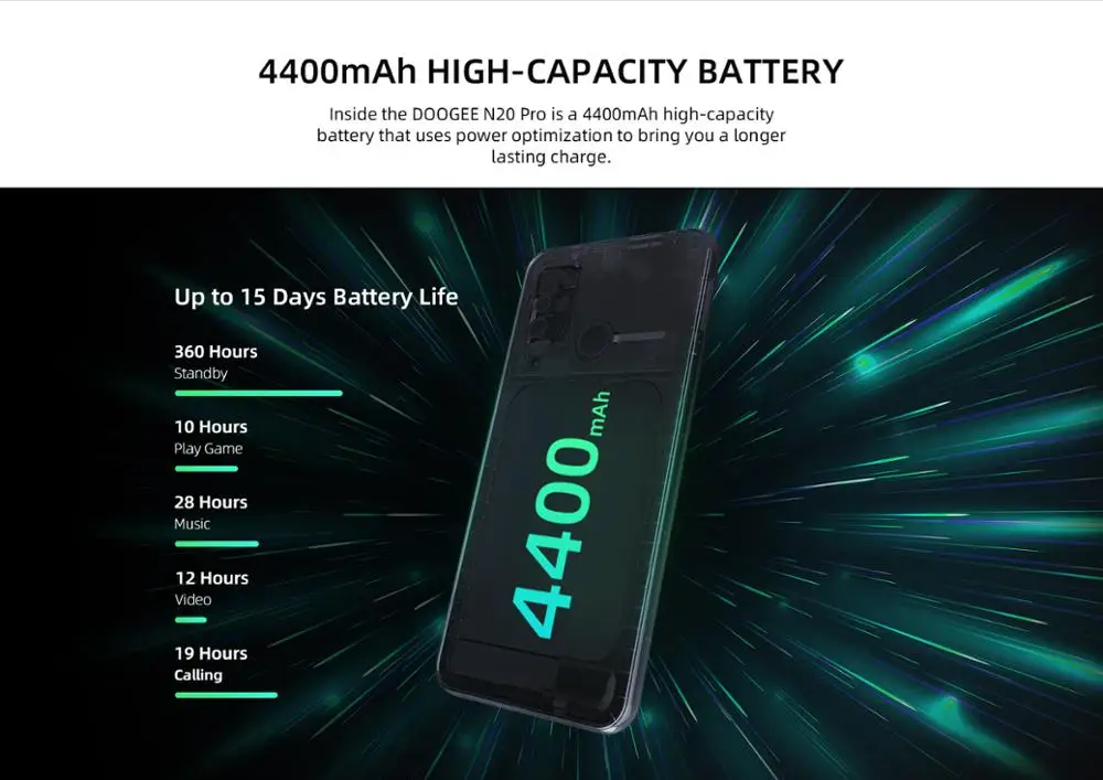 DOOGEE N20 Pro 6 ГБ + 128GB Quad Камера мобильных телефонов Helio P60 Octa Core глобальная версия 3