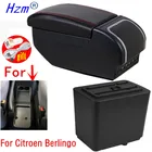 Для Citroen Berlingo подлокотники модифицированные детали для Peugeot партнер tepee ящик для хранения в подлокотнике автомобиля автомобильные аксессуары для зарядки USB светодиодный