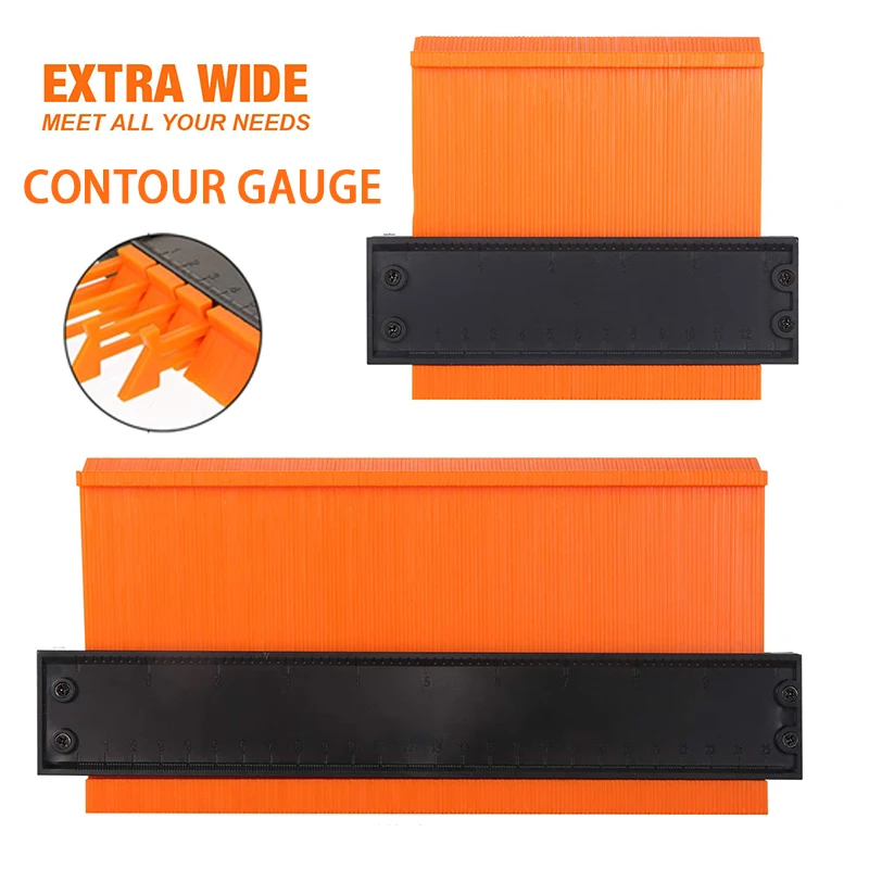 

Contour Gauge Brand Lock Wider Contour Gauge Profile Tool Alloy Edge Shaping Wood Measure Ruler Laminate Tiles Meethulp Gauge