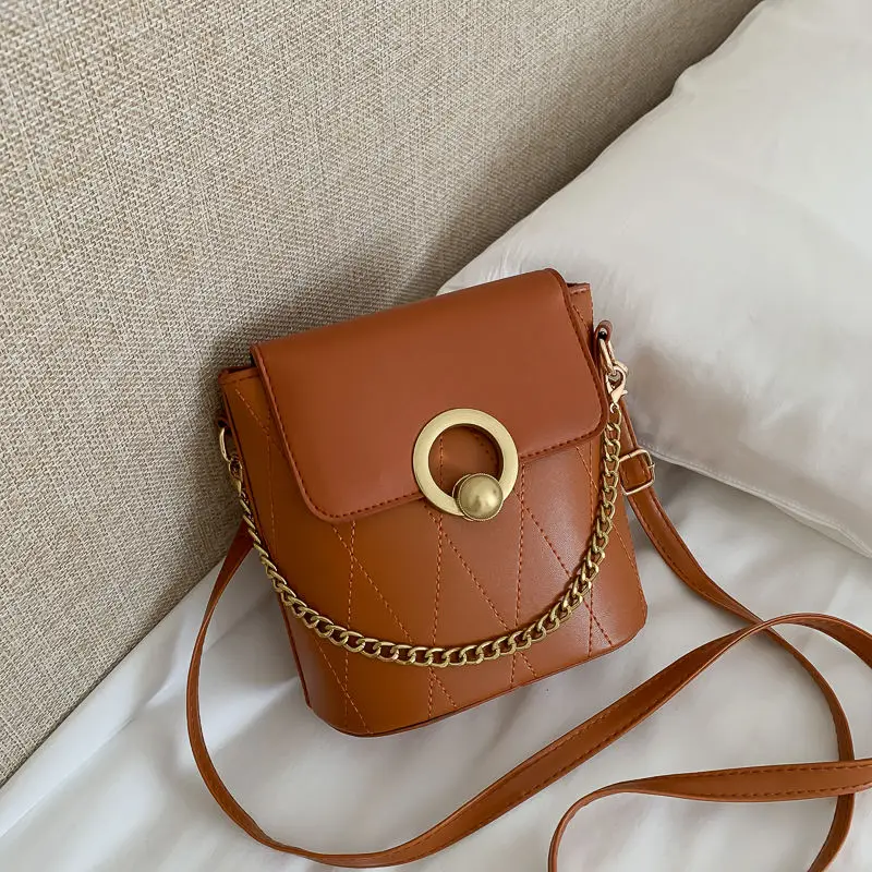 2021 Fashion Small Designer Crossbody Bag for Women Vintage Female Purses and Handbags PU Leather Shoulder Bags