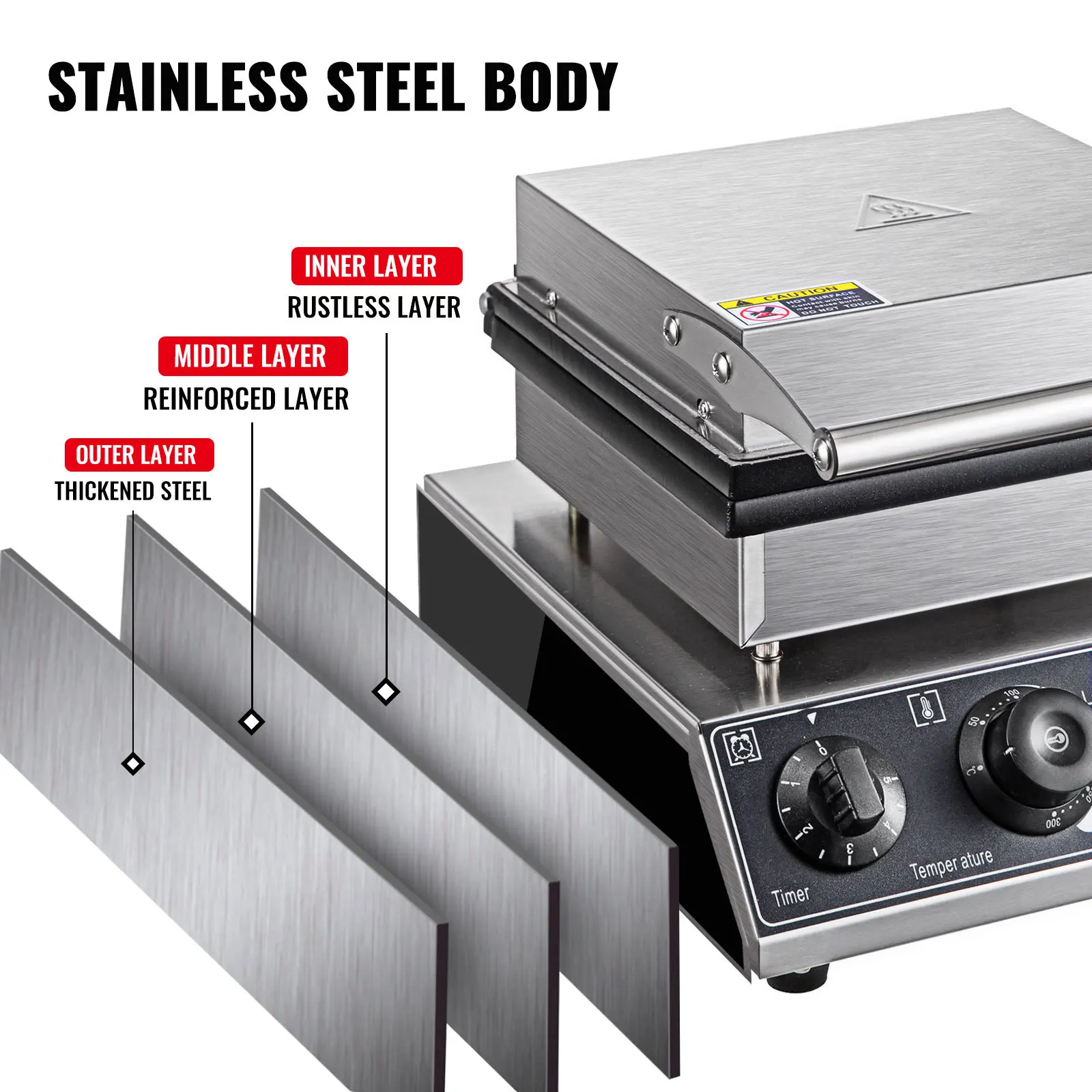 vevor commercial waffle maker 6pcs 25pcs square round shape pancakes sandwich cake oven baking machine kitchen cooking appliance free global shipping