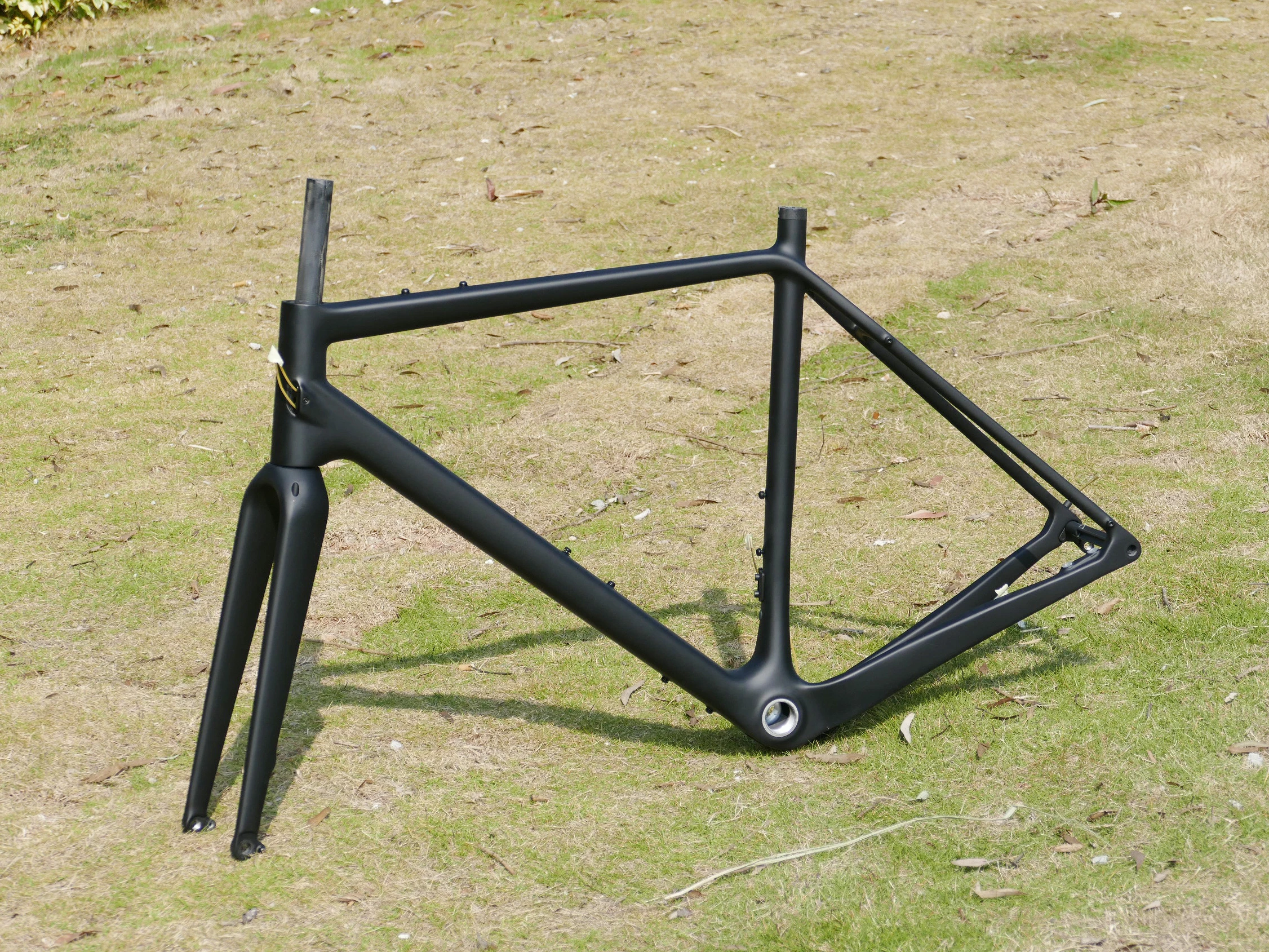 Полностью карбоновая Велосипедная вилка UD из матового гравия тормоз дисковый 52