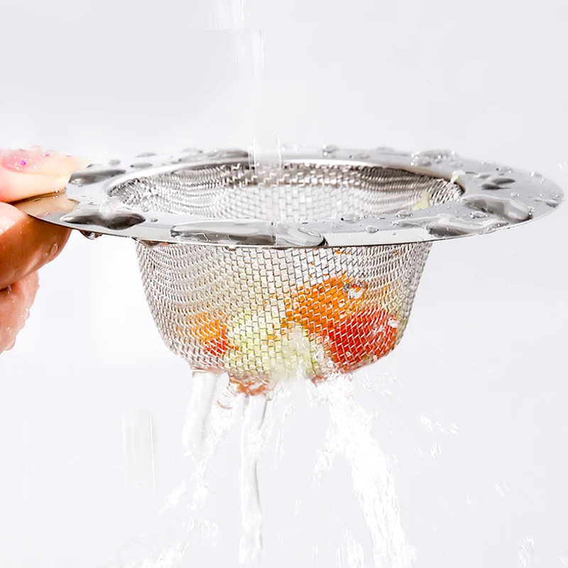 

Kitchen Drains Sink Barbed Wire Drain Strainer Sewer Filter Stopper Strainer Waste Prevent Clogging Appliances Stainless Steel