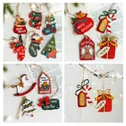 Деревянная подвеска-украшение для дома, Рождественское украшение, подарки для детей, новый год 2021, 2022