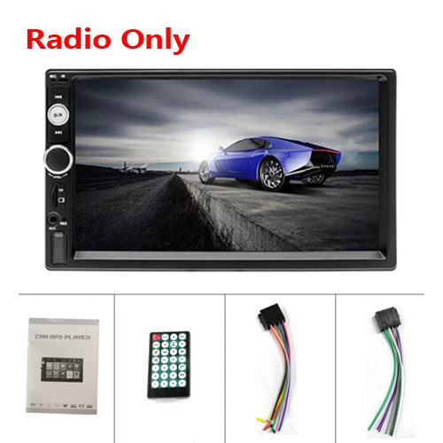 Car Radio Only AMPrime 2 Din Автомобильный плеер 7 дюймов Автомагнитола Bluetooth Авто Стерео Мультимедиа Автомобильный плеер авторадио MP3 MP5 Поддержка камеры заднего вида - Цвет: Car Radio Only