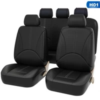 new universal high quality pu leather front car seat covers back bucket car seat cover auto interior auto seat protector cover
