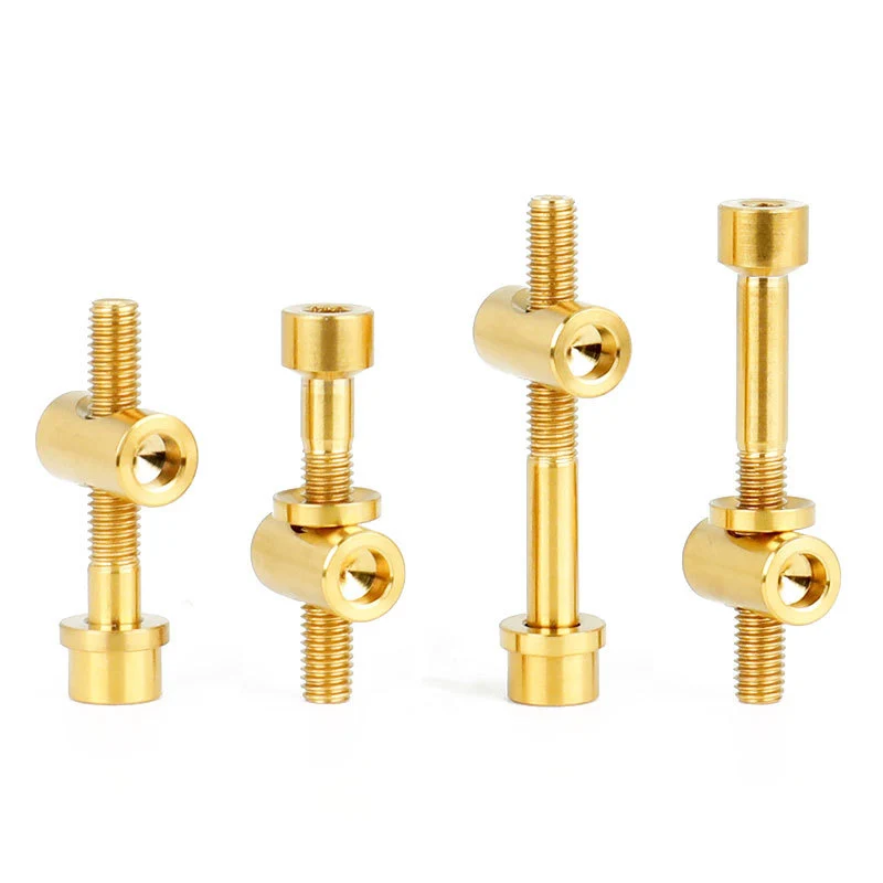 

Mountain Bike Fixing Screws Bicycle M5x30/40 Titanium Alloy Hexagon Socket Rod Fixing Screws Fasteners Bicycle Accessories