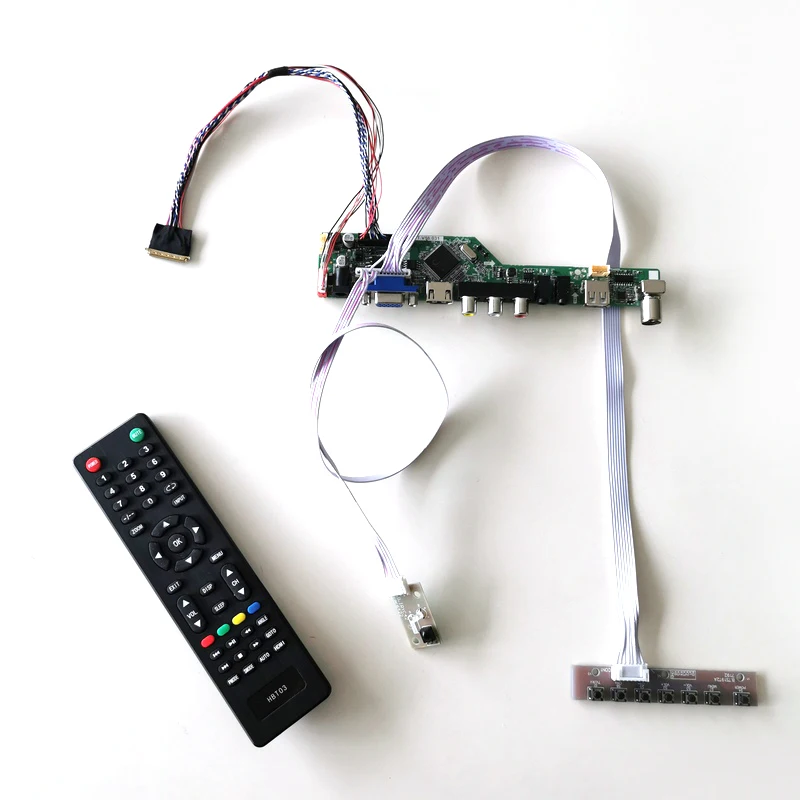 

For HB140WX1-100/101 WLED LVDS 40Pin 1366*768 14" VGA USB AV RF T.V56 Display Controller Drive Card Laptop Panel DIY Kit