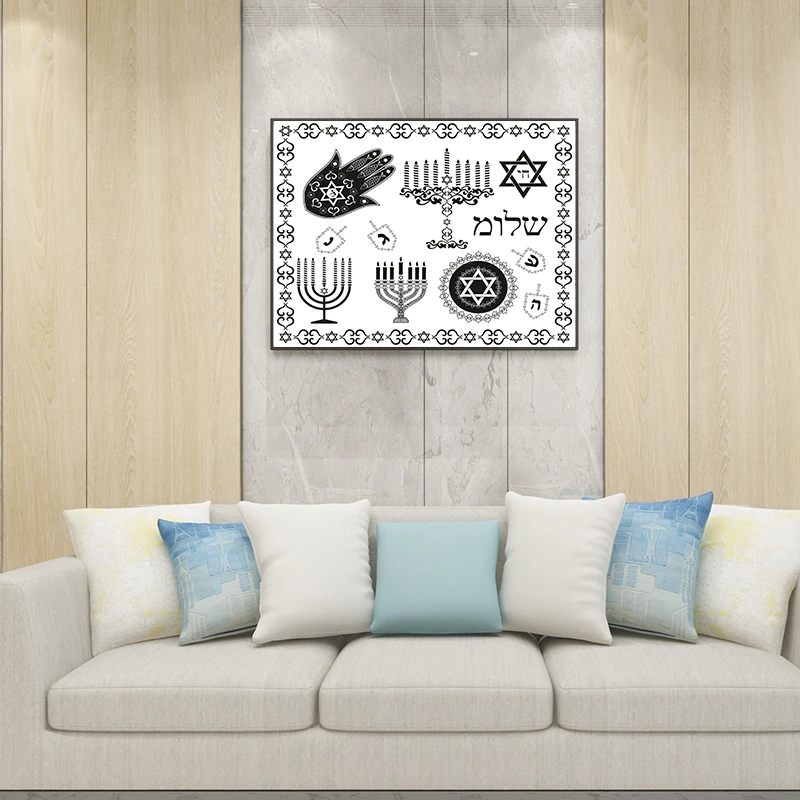 Буддийская картина с символом стестика мандала Картина на холсте буддийская