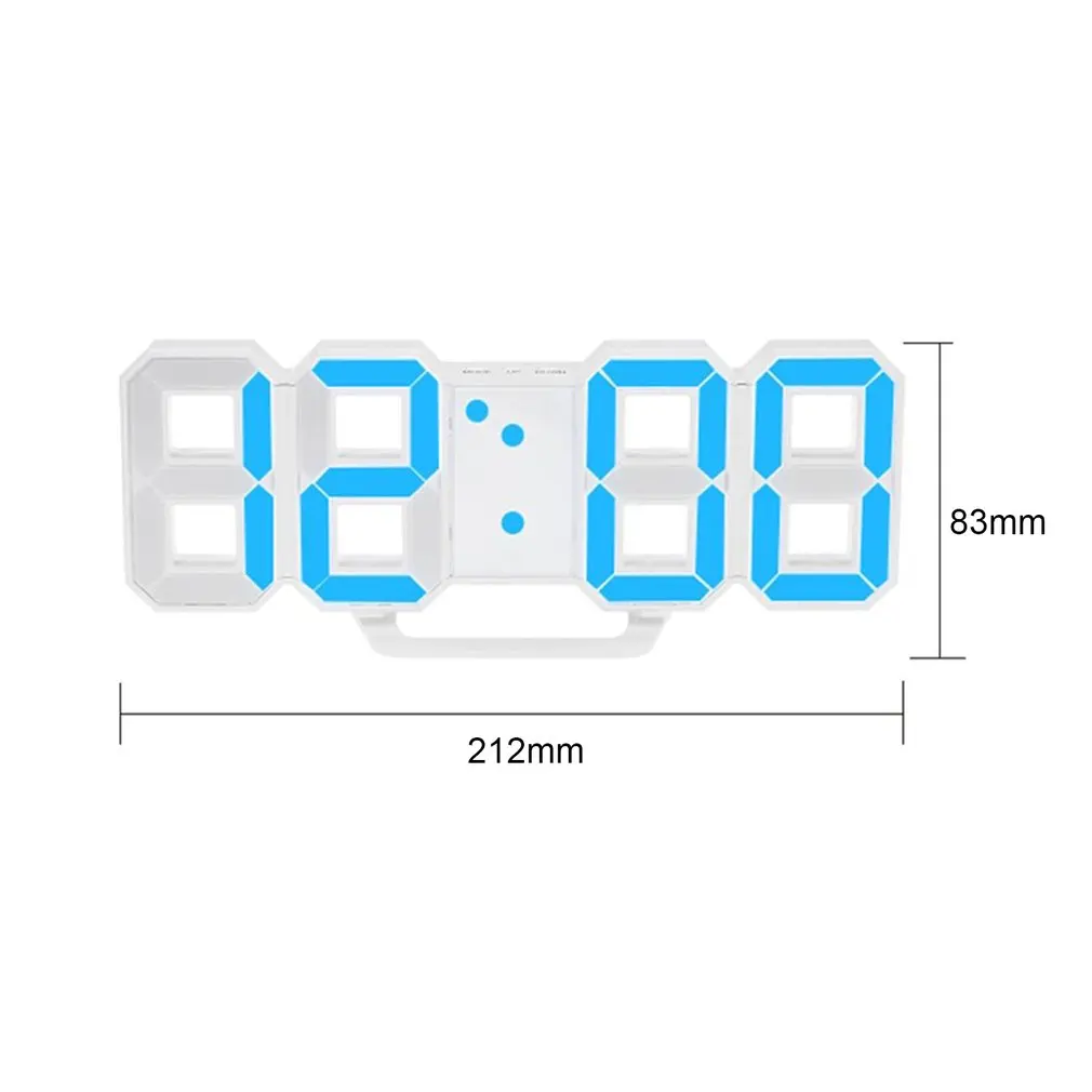 Современный дизайн большой размер цифровой светодиодный настенные часы