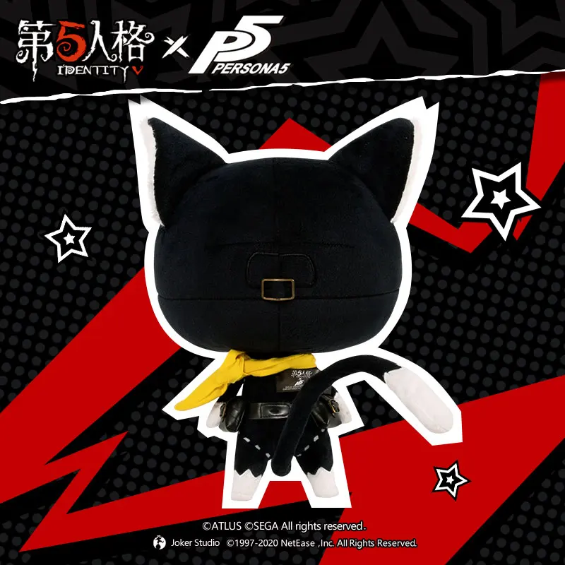 

Anime Game Identity V & Persona 5 Limit Edition Morgana Cosplay Cartoon Black Cat Plush Stuffed Dolls Adult Kids Toy Pillow Gift
