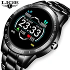 LIGE новые мужские smart watch мужские водонепроницаемые спортивные часы для iPhone монитор сердечного ритма, измеритель артериального давления, Функция Смарт-часы для занятий спортом