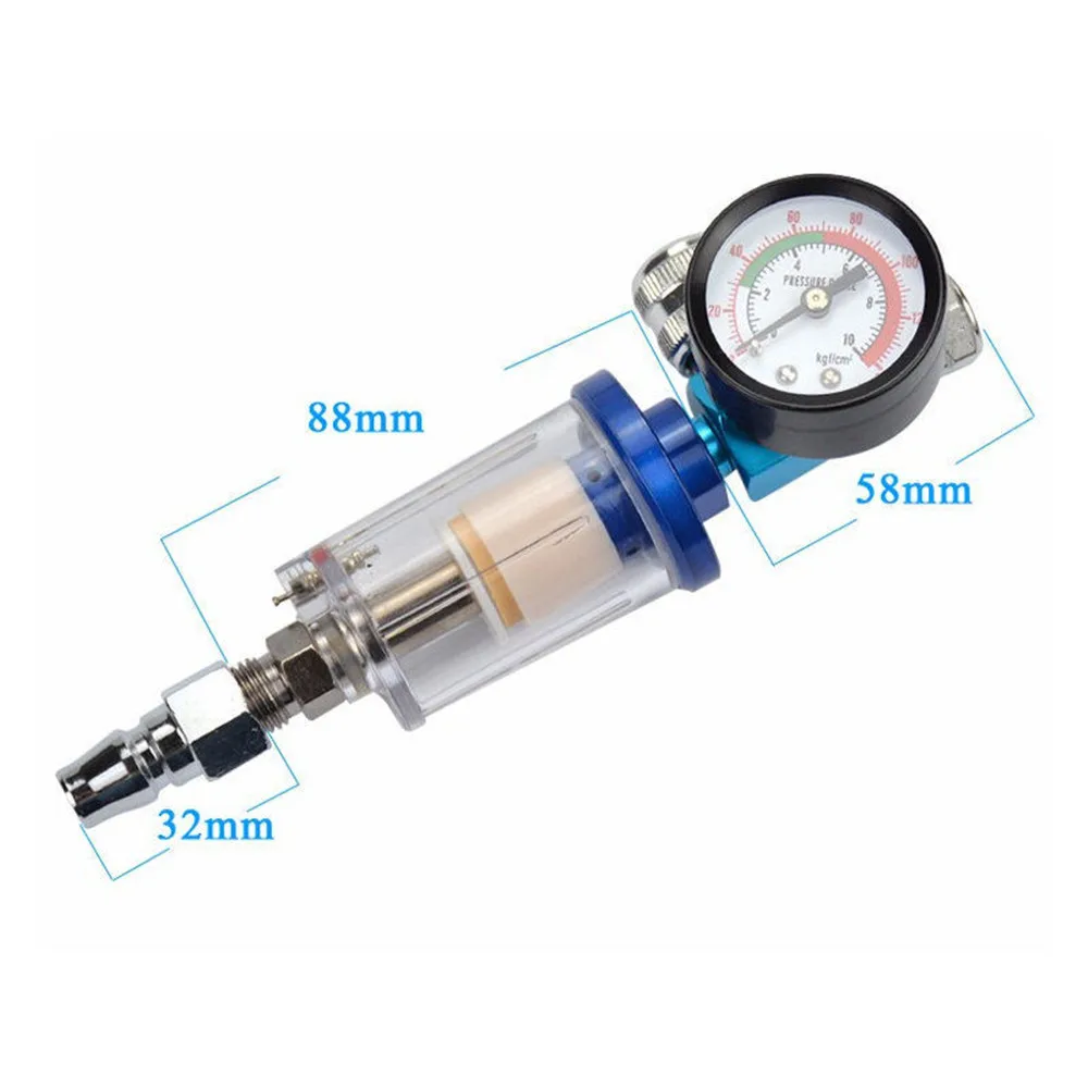 

Spray Gun Air Regulator Gauge & In-line Water Trap Filter Tool spray gun regulator and Mini spray gun Air Filte