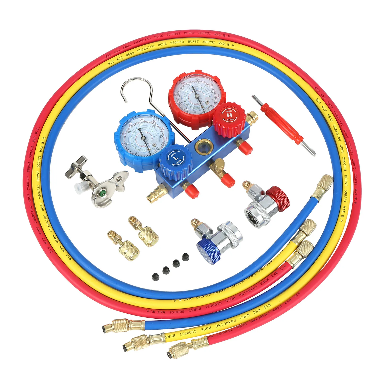 Набор диагностических манометров переменного тока инструмент HVAC для