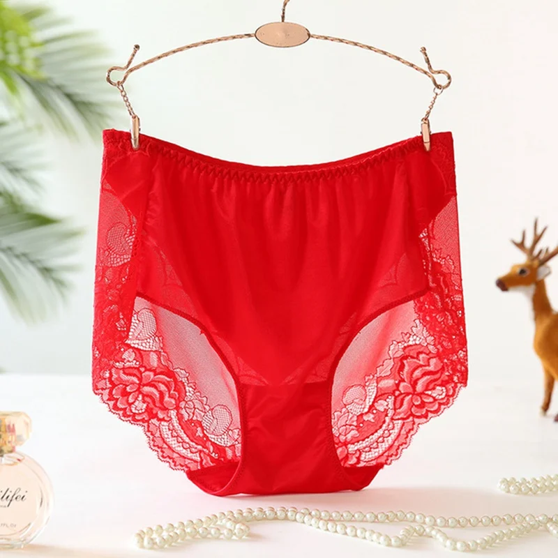 

Oversized ladies underwear plus size oversize sexy lace girl high waist mesh panties women underwear 6XL 5XL 4XL