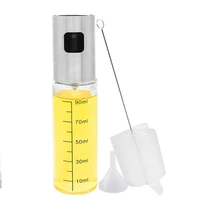 refillable kitchen spray oil bottle mist olive oil vinegar dispenser container set for cooking barbecue tools