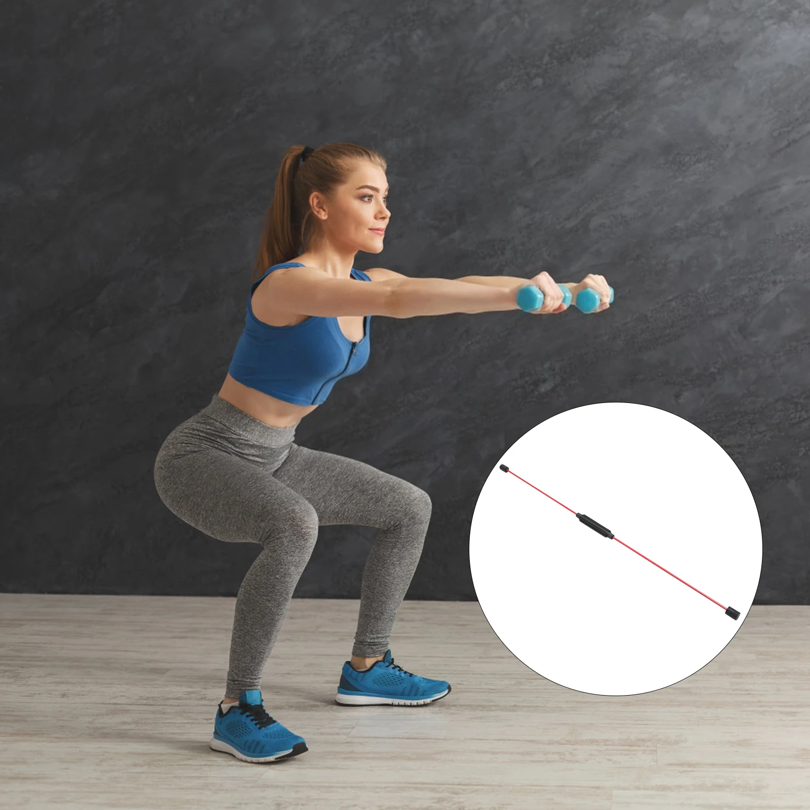 

1pc Multifunction Vibrating Fitness Rod Training Stick Fitness Equipment