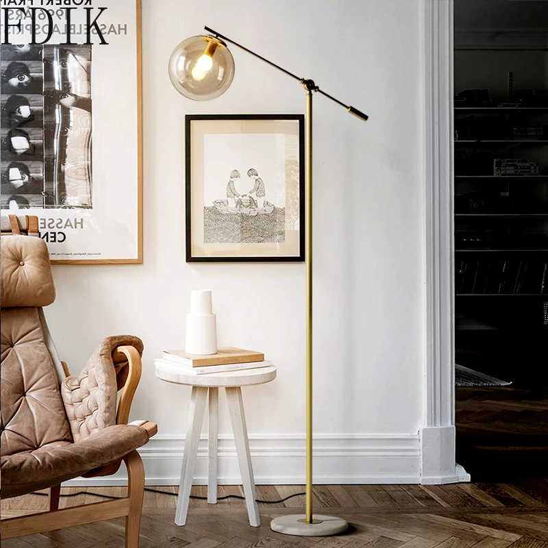 Современная простая Напольная Лампа в скандинавском стиле для украшения дома