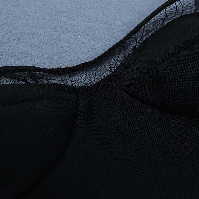 

INDRESSM 2019 New Fashion Women Vestidos Sexy Strap V Neck Lace Patchwork Bandage Split Bodycon Party Club Knee Length Dress Hot