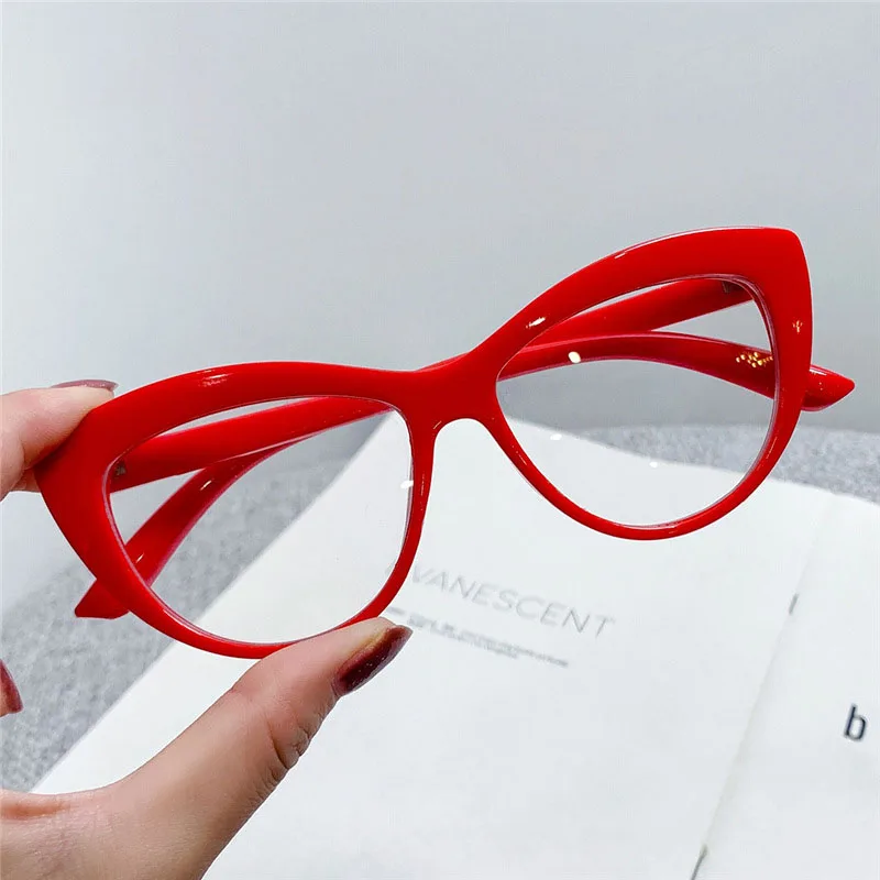 

Fashion Anti Blue Light Cat Eye Glasses Women Vintage Computer Eyeglasses Frame Blocking Glasses Transparent Optical Eyewear