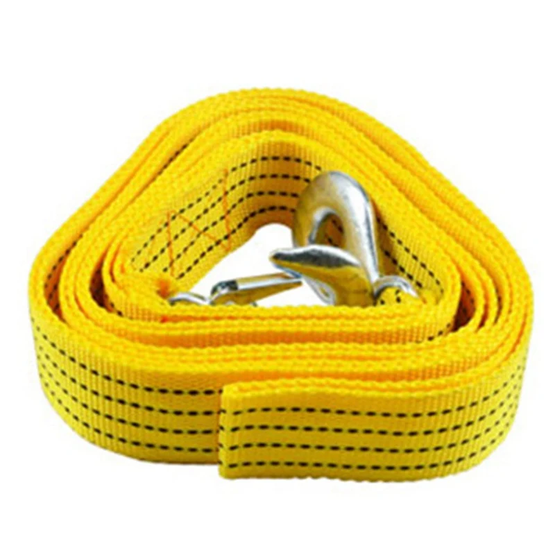 Тяжелые автомобильные буксировочные тросы 4 м трос тяговый ремешок крючки для
