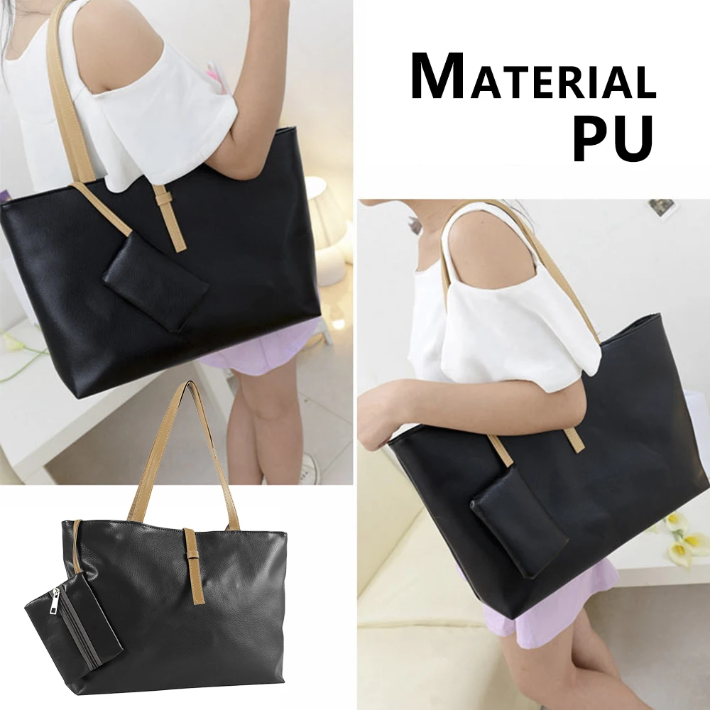 2019 модная женская сумка большого размера тоут Женская Повседневная на плечо из