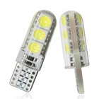 1 Автомобильная сигнальная лампа T10 светодиодный Светодиодная лампа W5W 5W5 светодиодный ная лампа 192 168 12 в 7000K 6SMD, автомобильные купольные лампы для чтения, клиновый боковой свет белого цвета