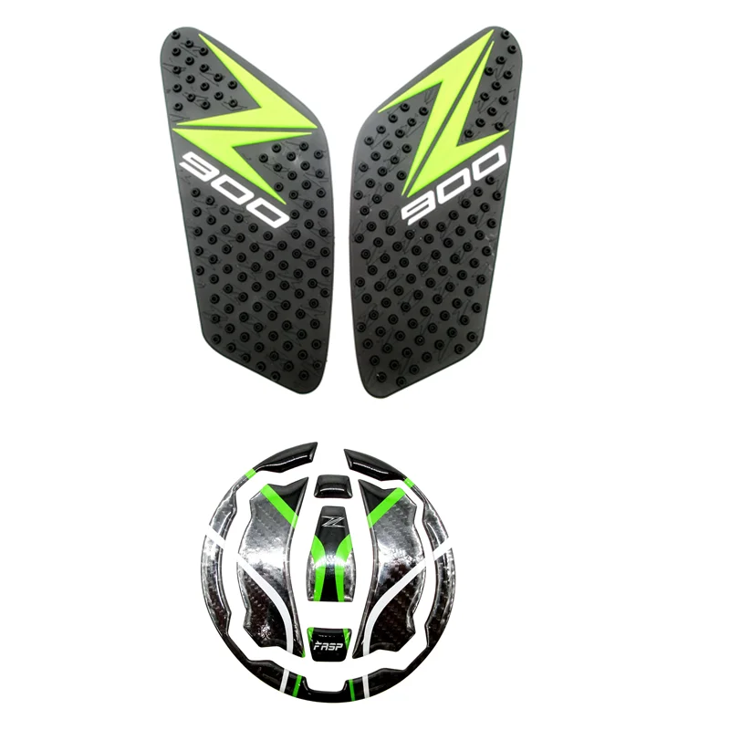 

Motorcycle 3D Gas Fuel Tank Cap Cover Protector Decal Stickers Traction Side Pad Fit For Kawasaki Z900 Z 900 2016 2017 2018 2019