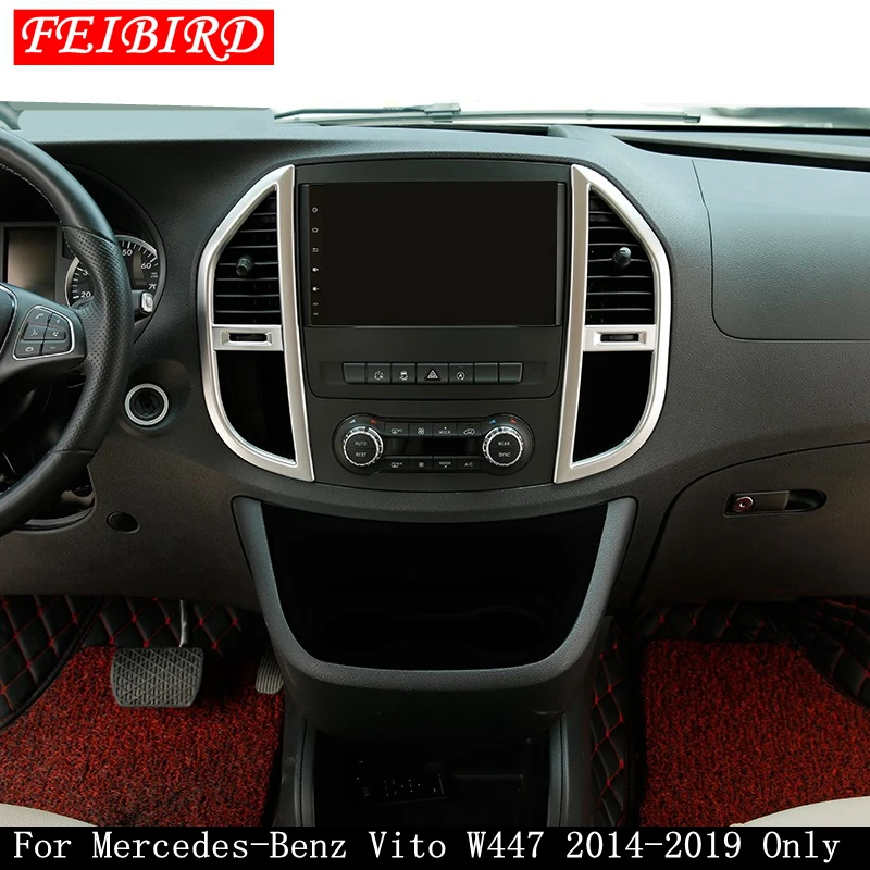 Матовый Интерьер Для Mercedes-Benz Vito W447 2014-2019 средний кондиционер решетка