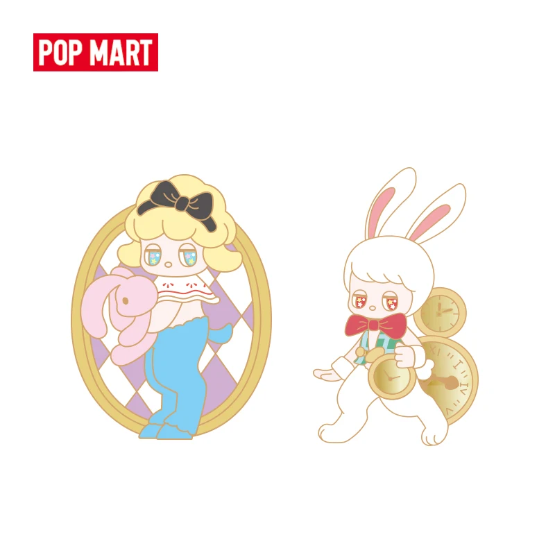 POP MART Satyr Rory Волшебник из страны Оз Алиса 12 штук целая коробка глухая значок кнопки