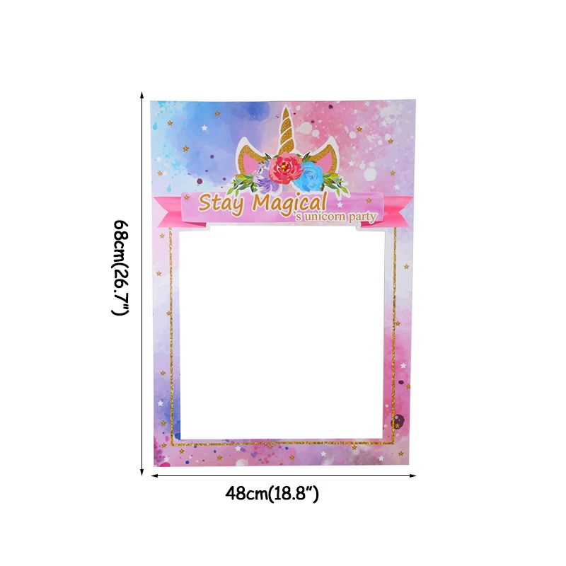 Единорог бумажная фоторамка Русалка вечерние украшения Свадебный декор для дня