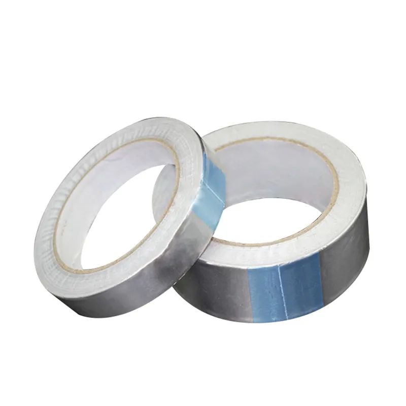 Клейкая лента для ремонта труб термостойкая клейкая из алюминиевой