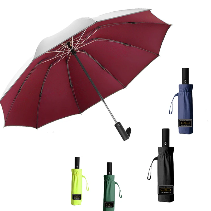 

Safety Reverse Automatic Car Umbrella Rain Women Parasol Men Business Sunny & Rainy Umbrellas Big Folding Umbrella Male Paraguas